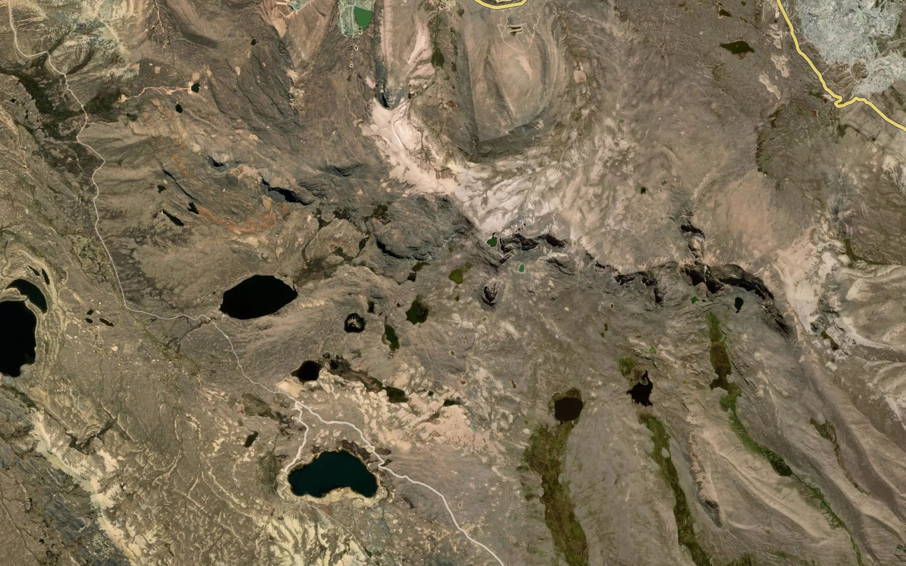 Satellite map of the Laguna Campana