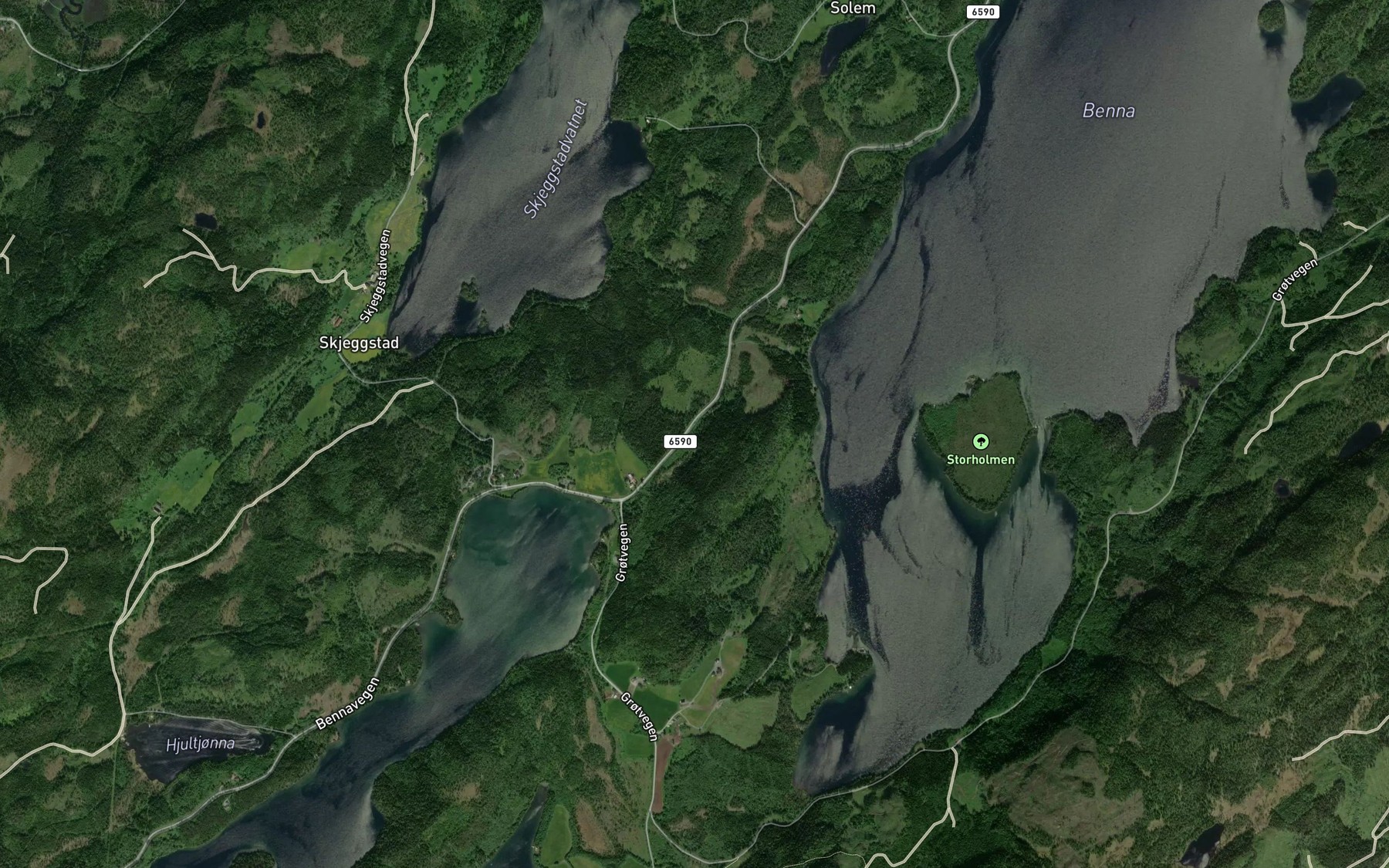 Satellite map of the Sagbekken