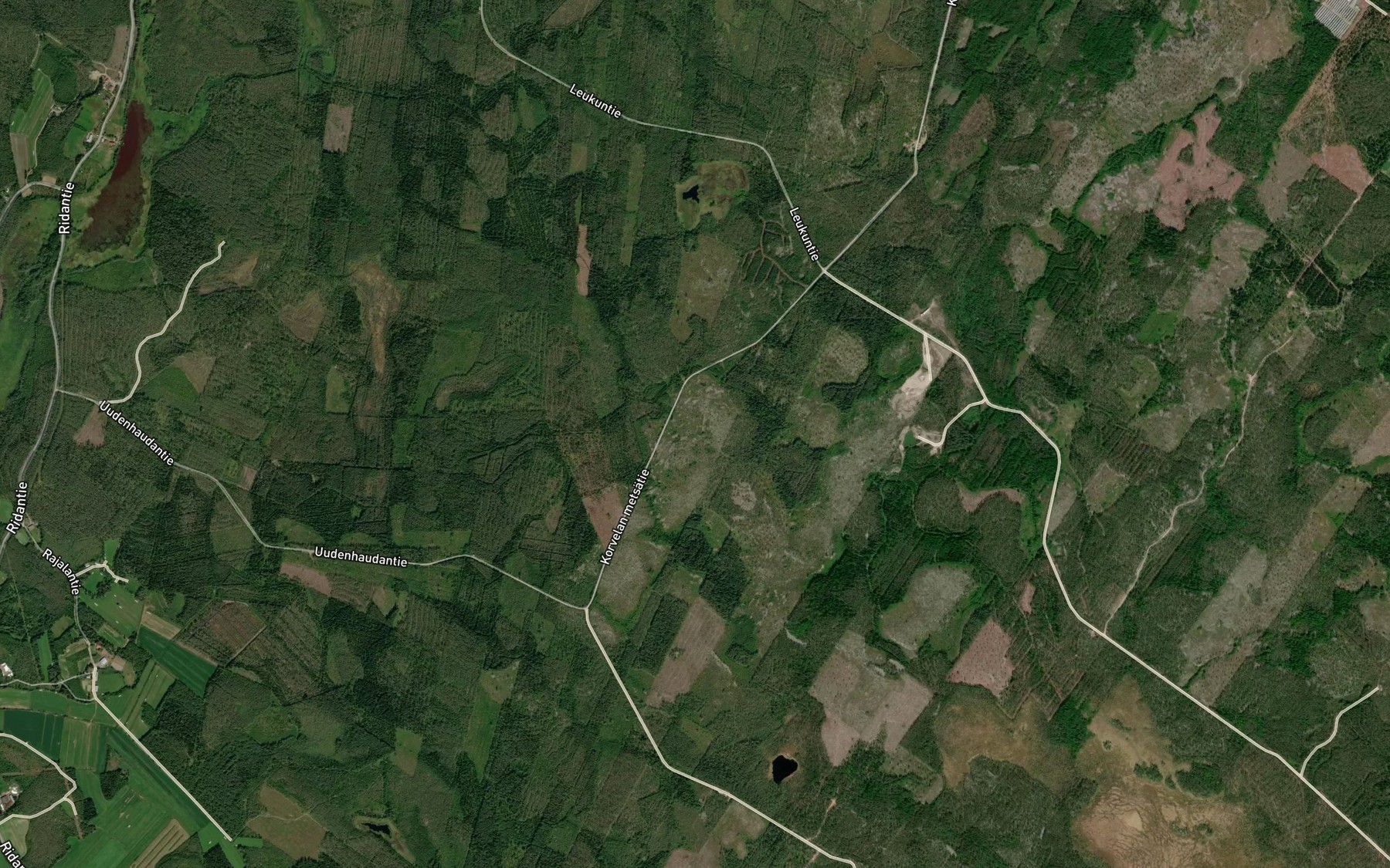Satellite map of the Haapaniemenjarvi
