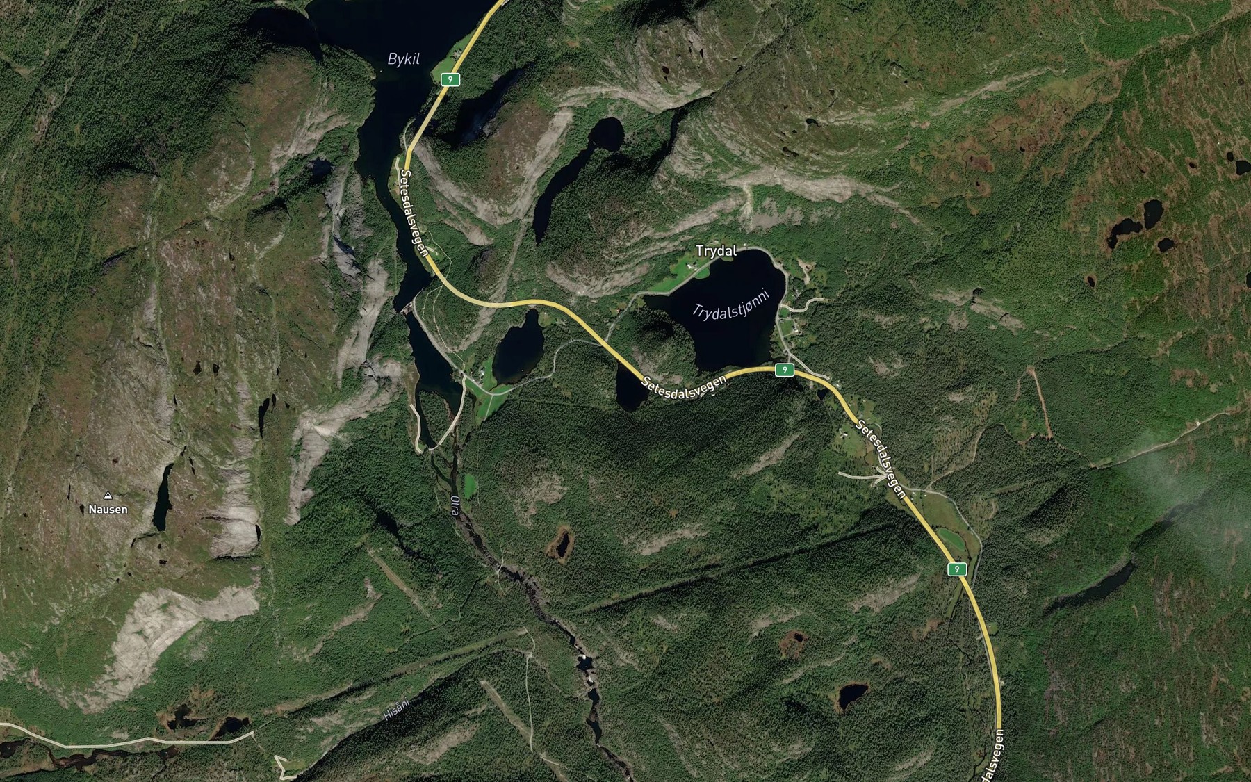 Satellite map of the Oytjonn