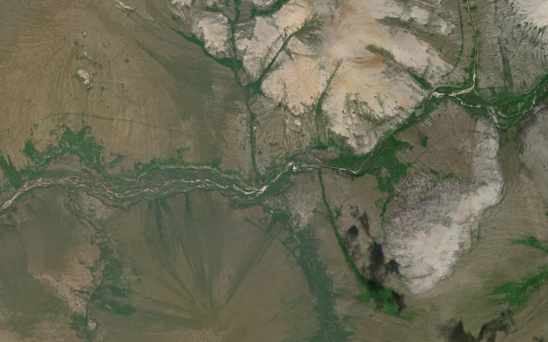 Satellite map of the Magnet Creek