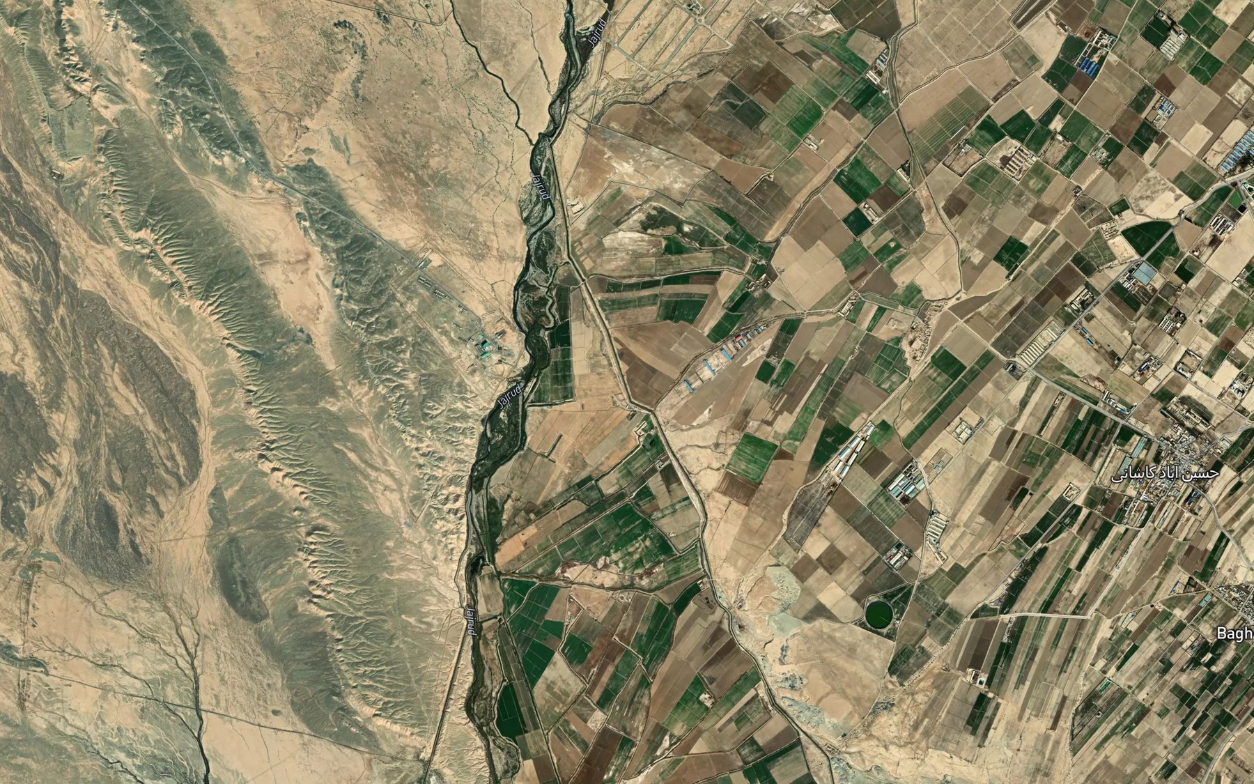 Satellite map of the Kanal-e Dowlatabad