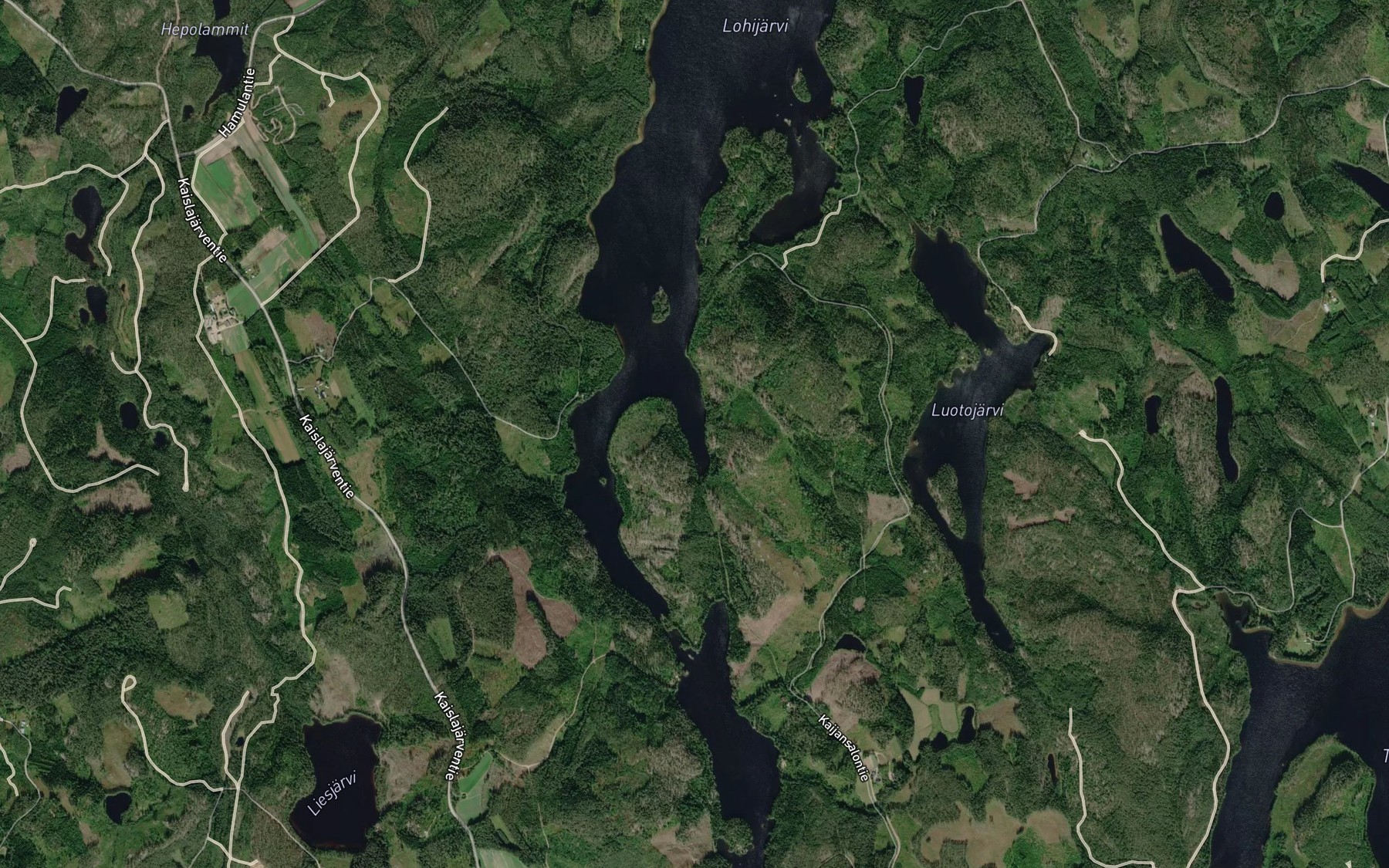 Satellite map of the Mustalahti