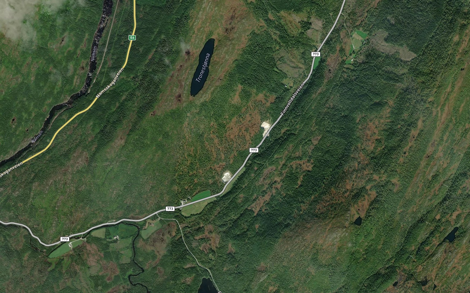 Satellite map of the Merkesbekken