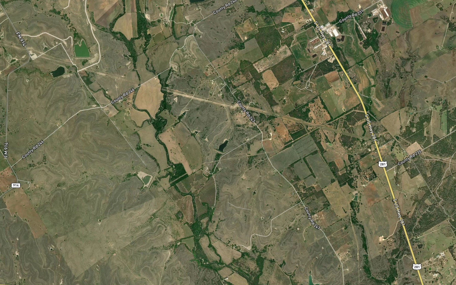 Satellite map of the Soil Conservation Service Site 23 Reservoir