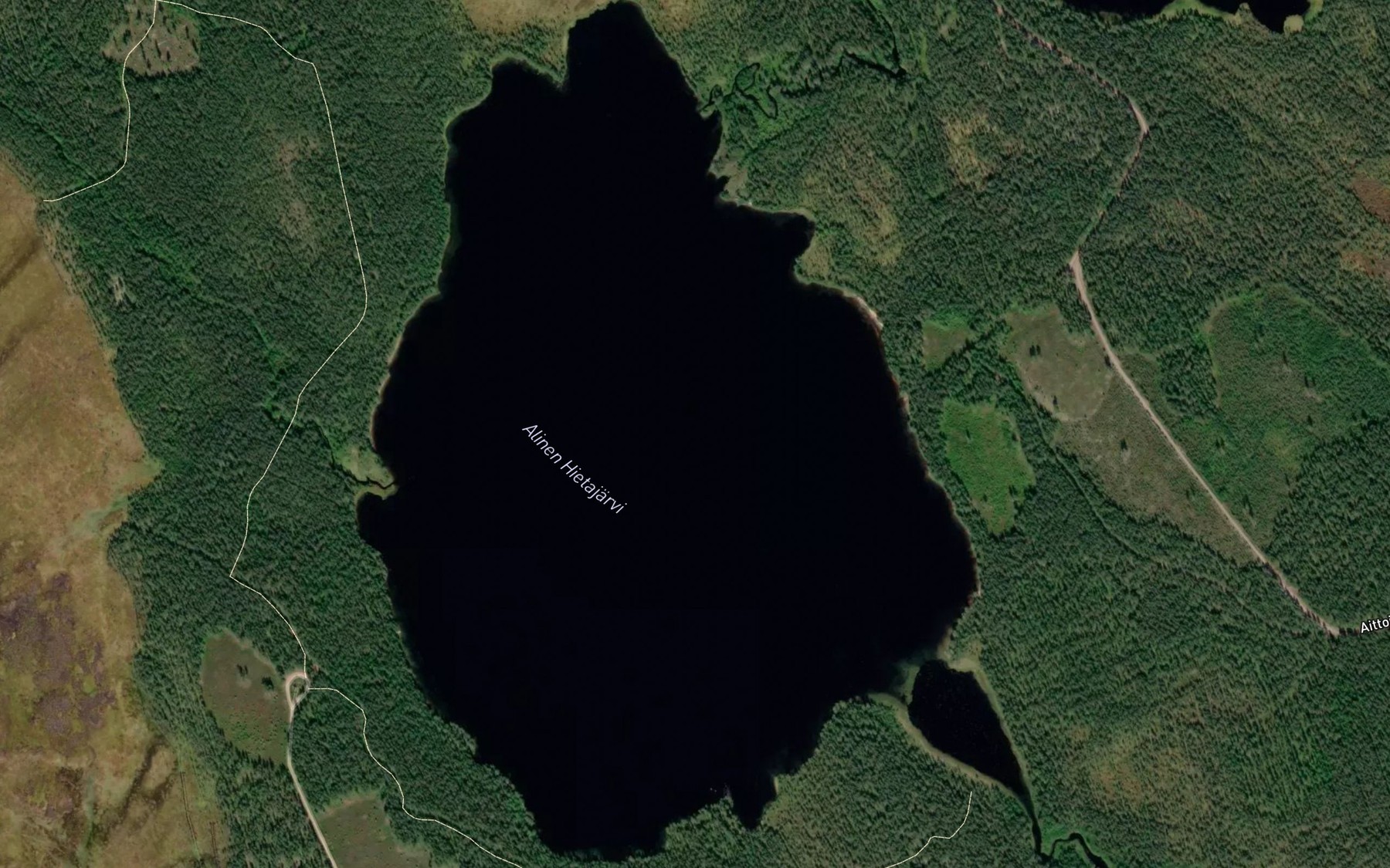 Satellite map of the Alinen Hietajarvi
