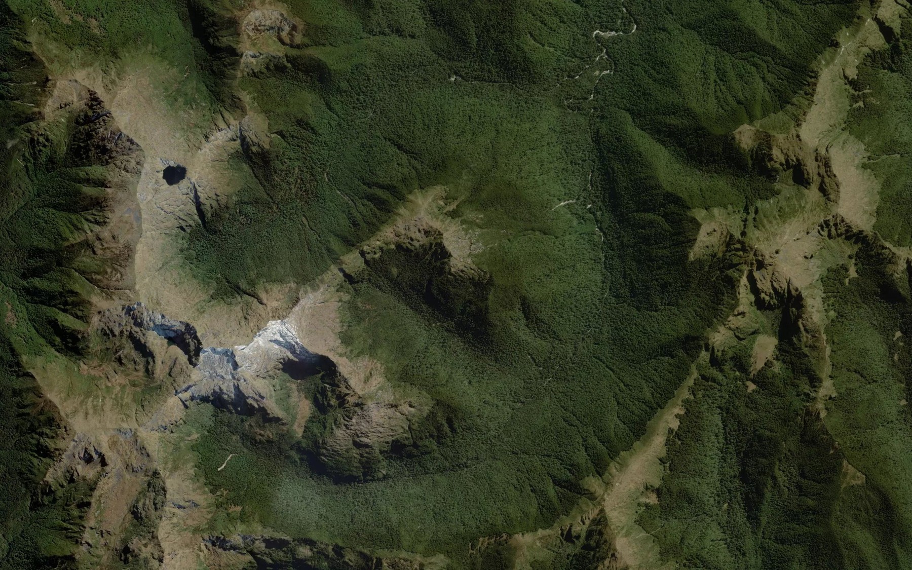 Satellite map of the Clarke River