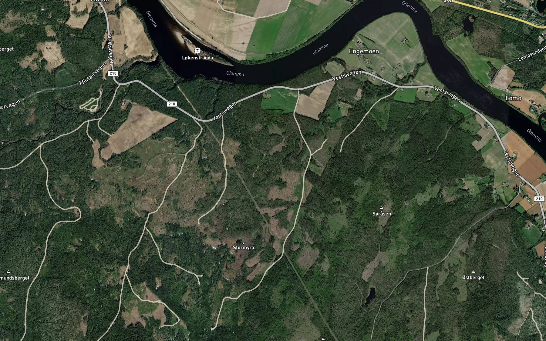 Satellite map of the Solvbekken