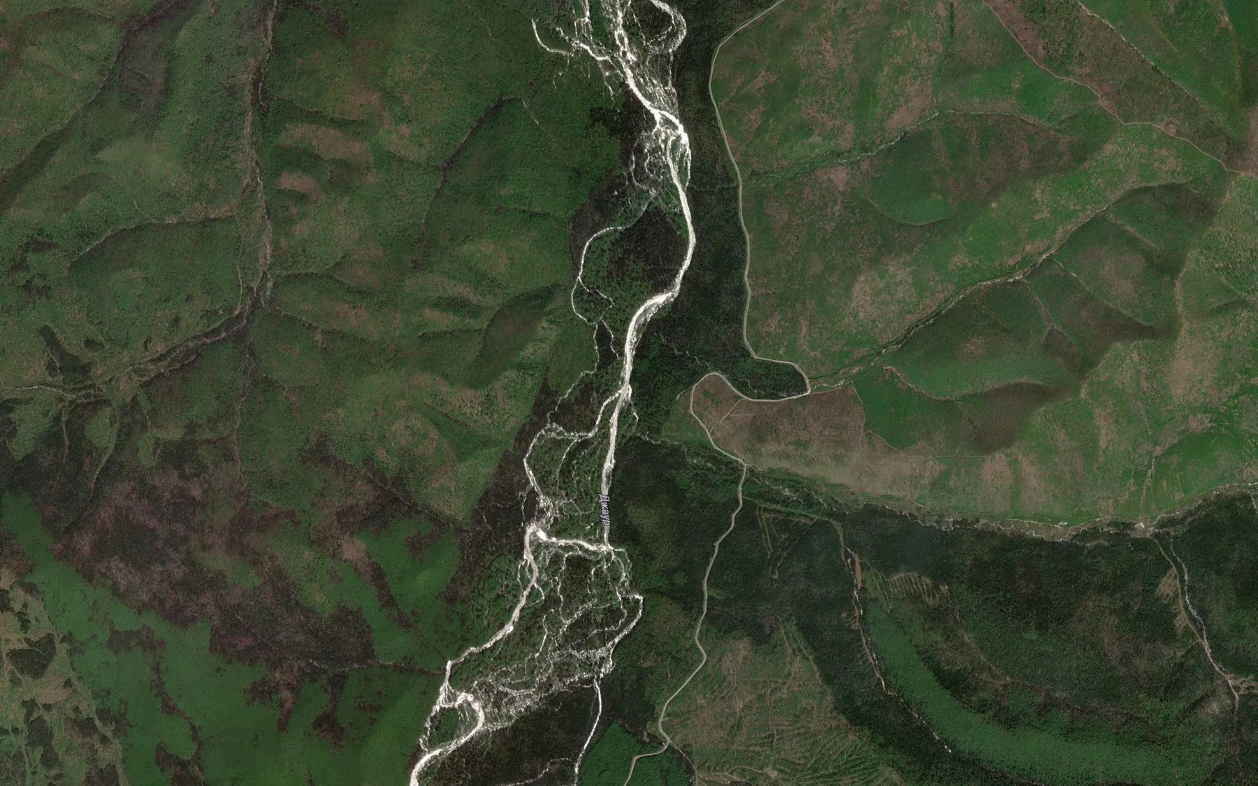 Satellite map of the Yamal