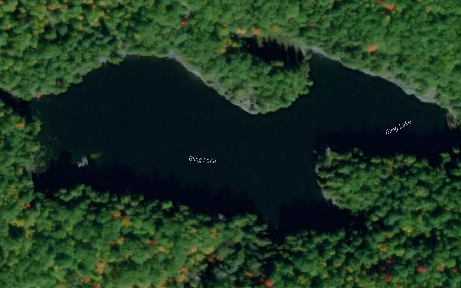 Satellite map of the Gling Lake