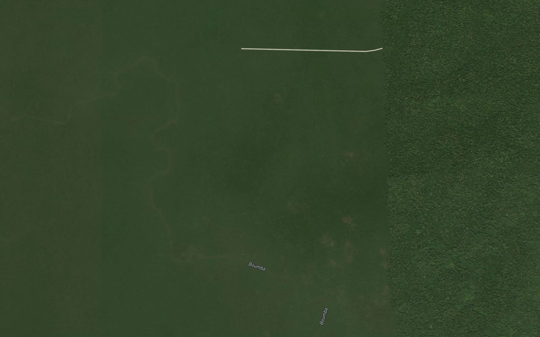 Satellite map of the Ndjoue