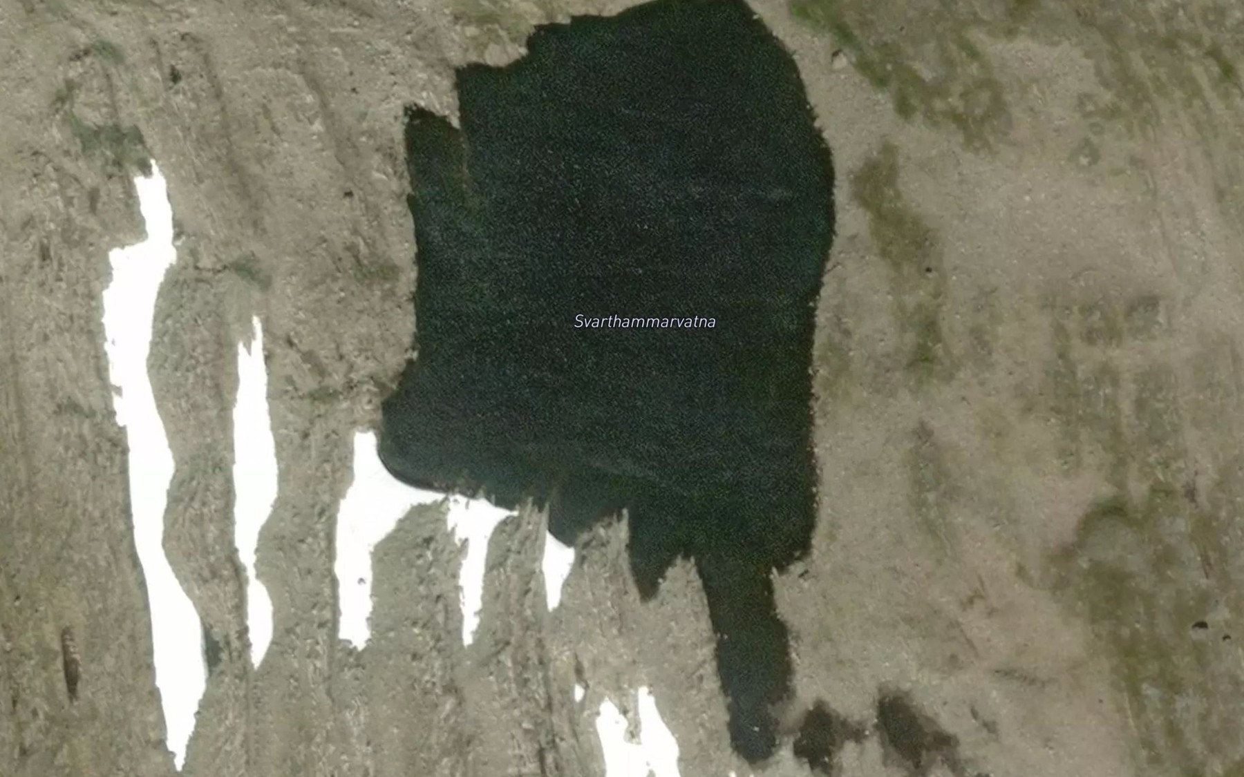 Satellite map of the Svarthammarvatna