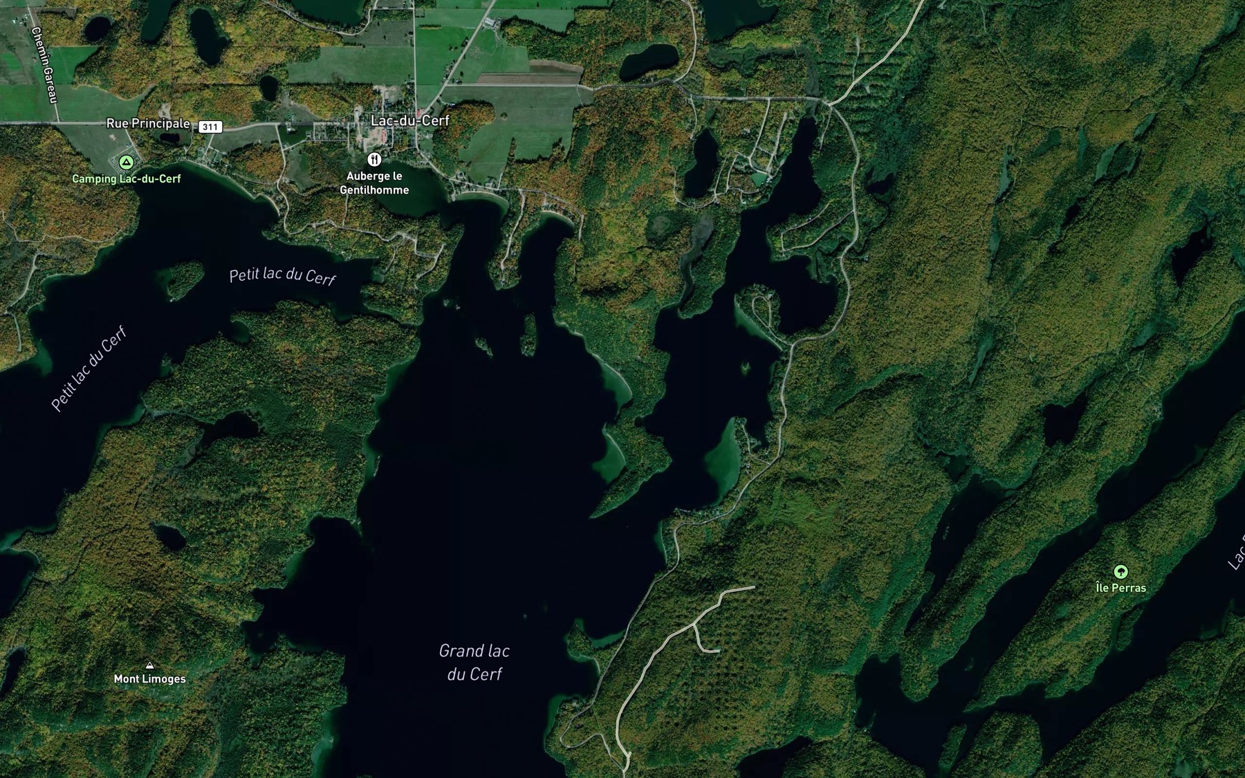 Satellite map of the Baie du Huard
