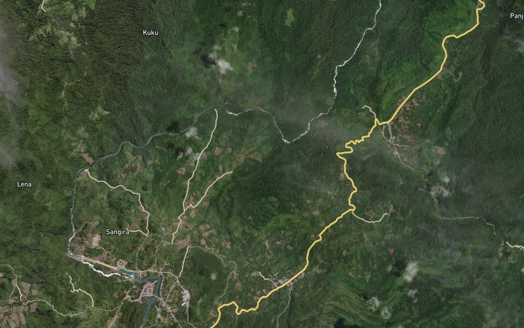 Satellite map of the Koro Lekotu