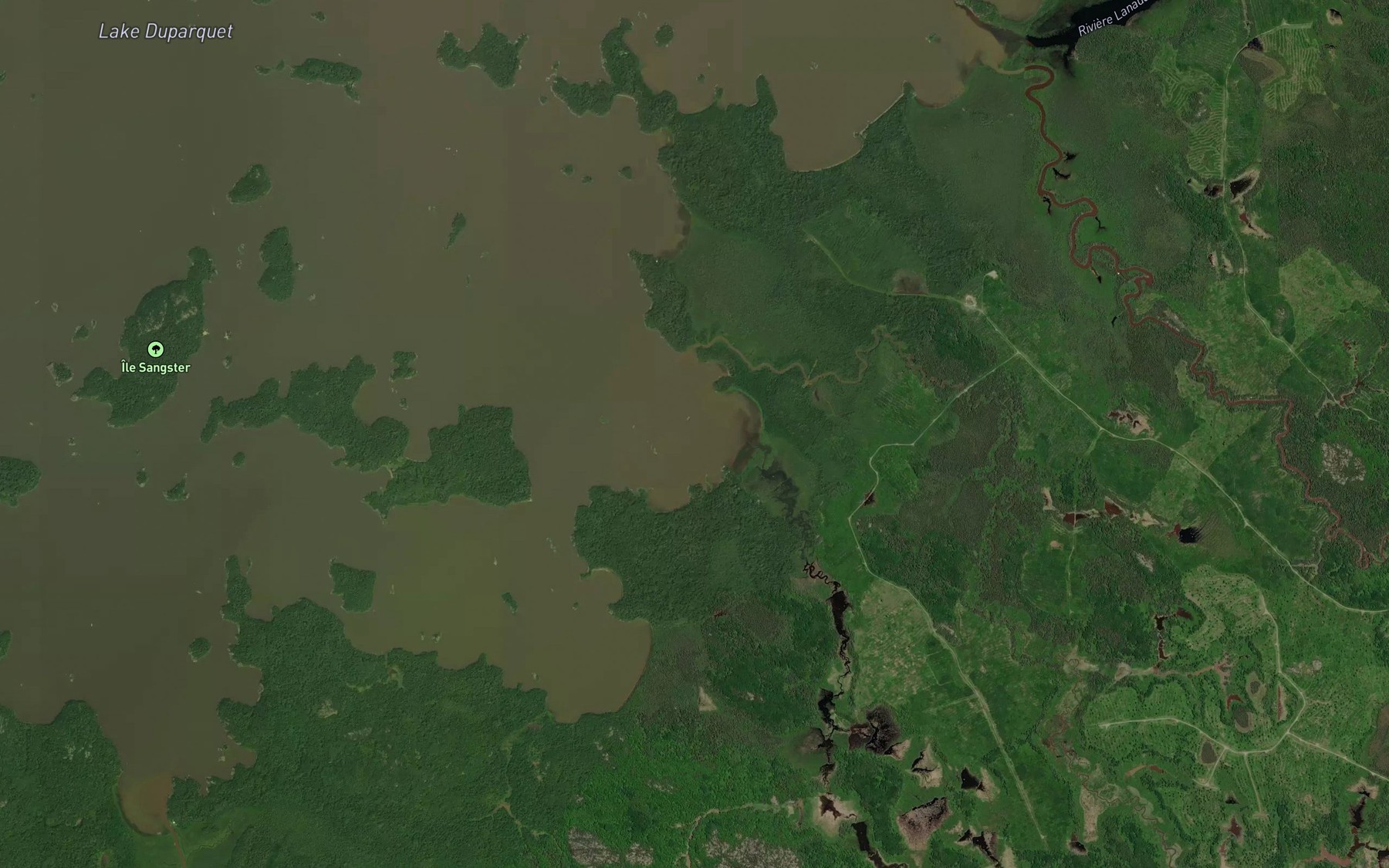 Satellite map of the Baie Vachon