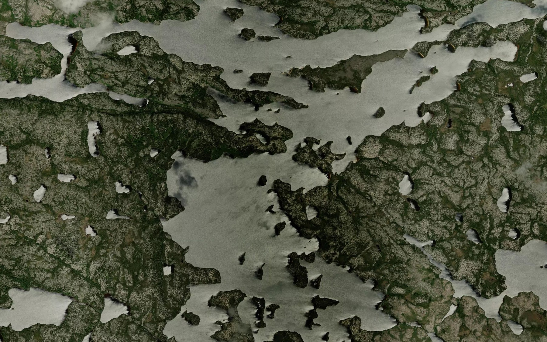 Satellite map of the Lac Kauchistuniw