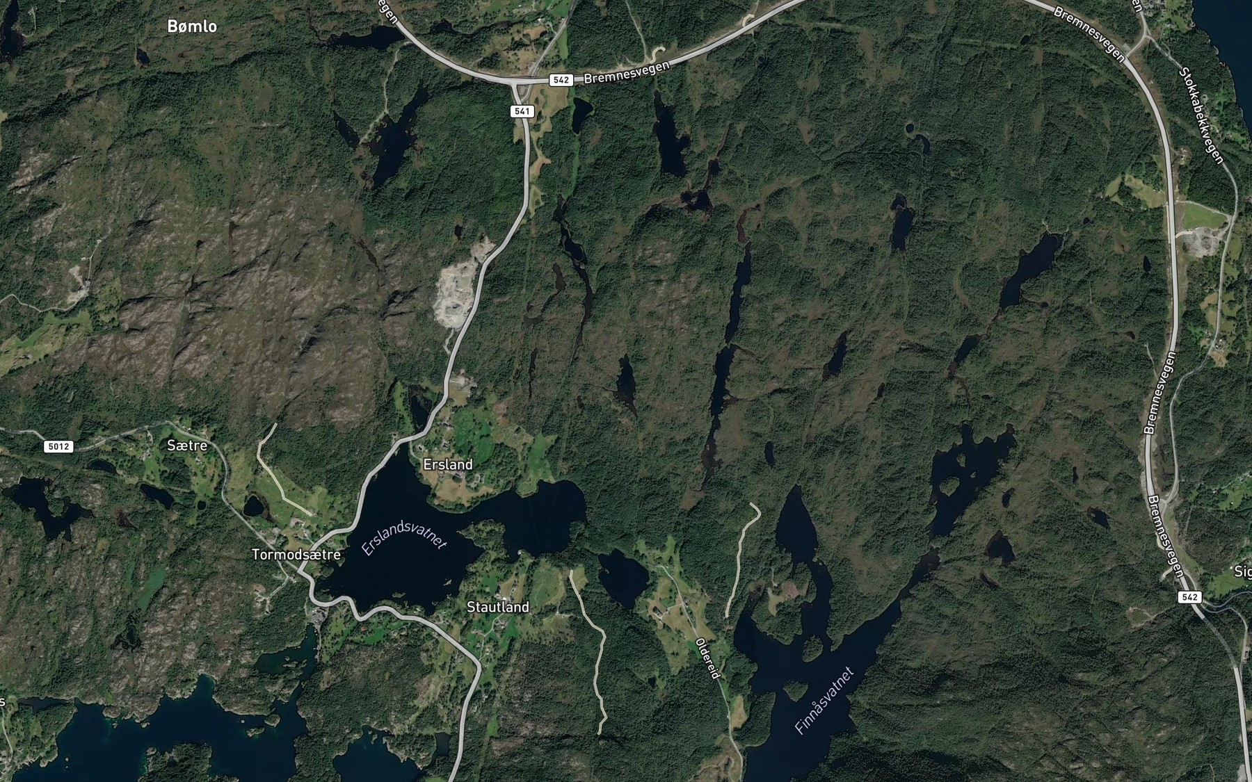 Satellite map of the Rotavatnet