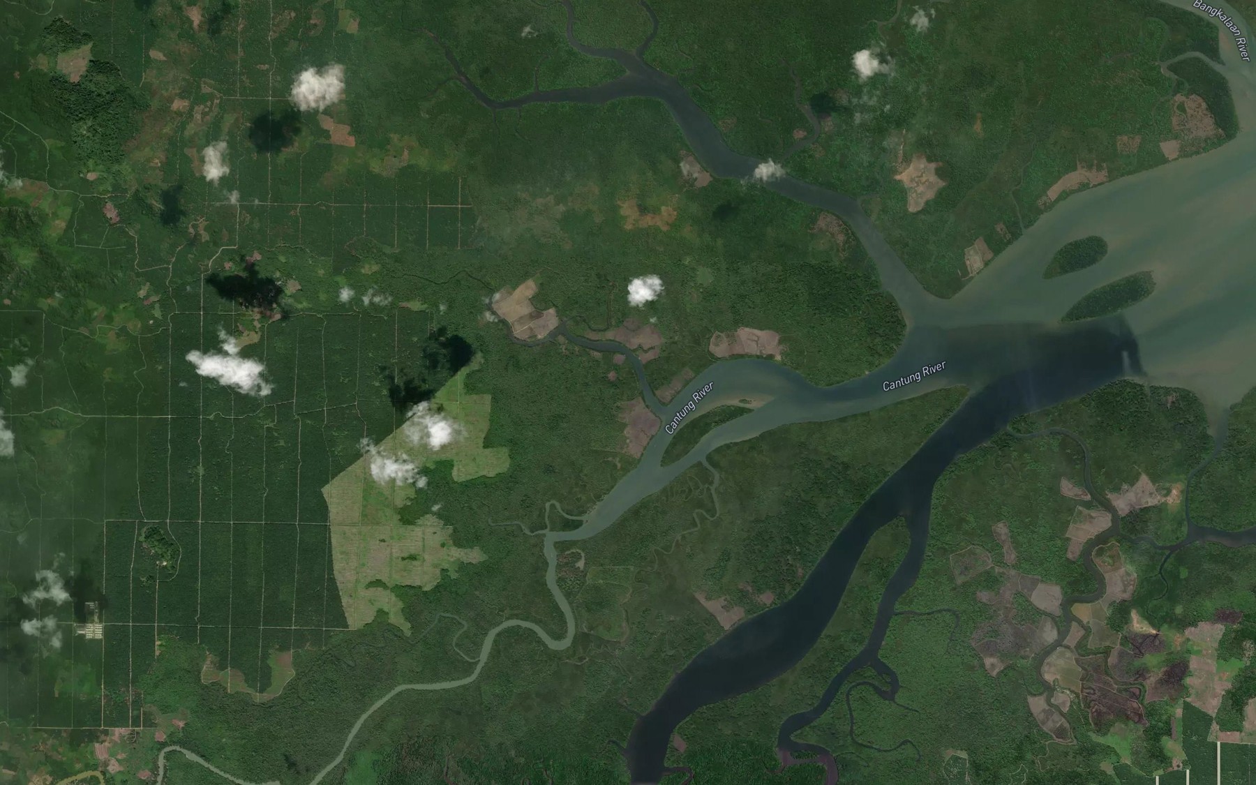 Satellite map of the Sungai Bantilan Kecil