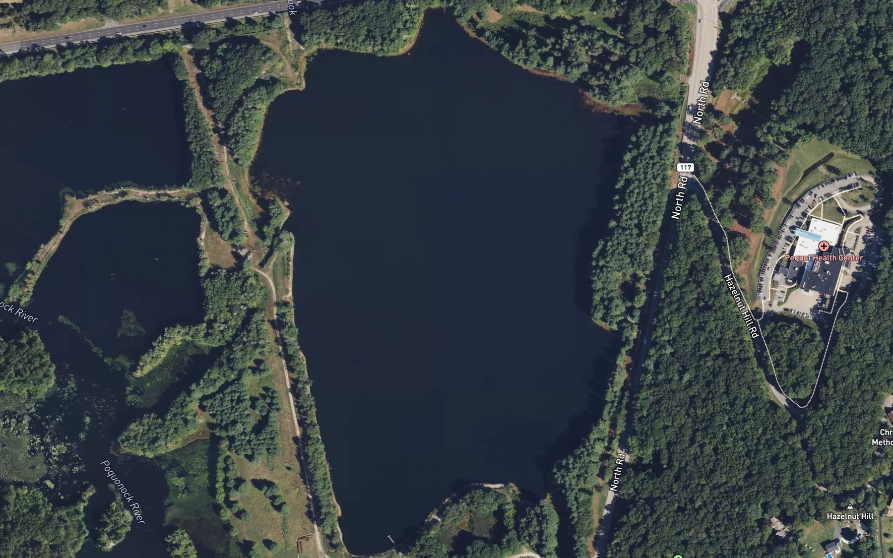 Satellite map of the Smith Lake
