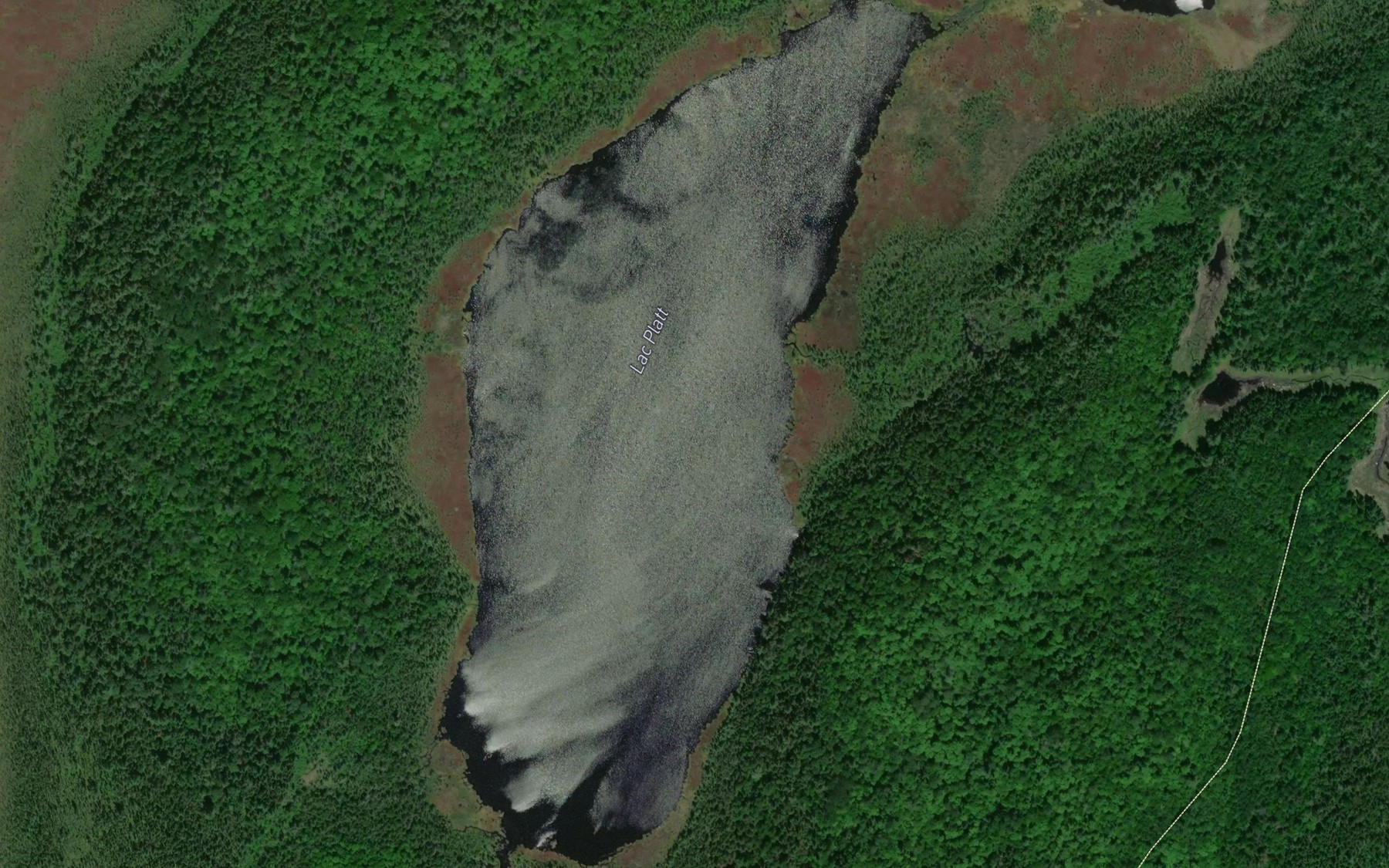 Satellite map of the Lac Platt