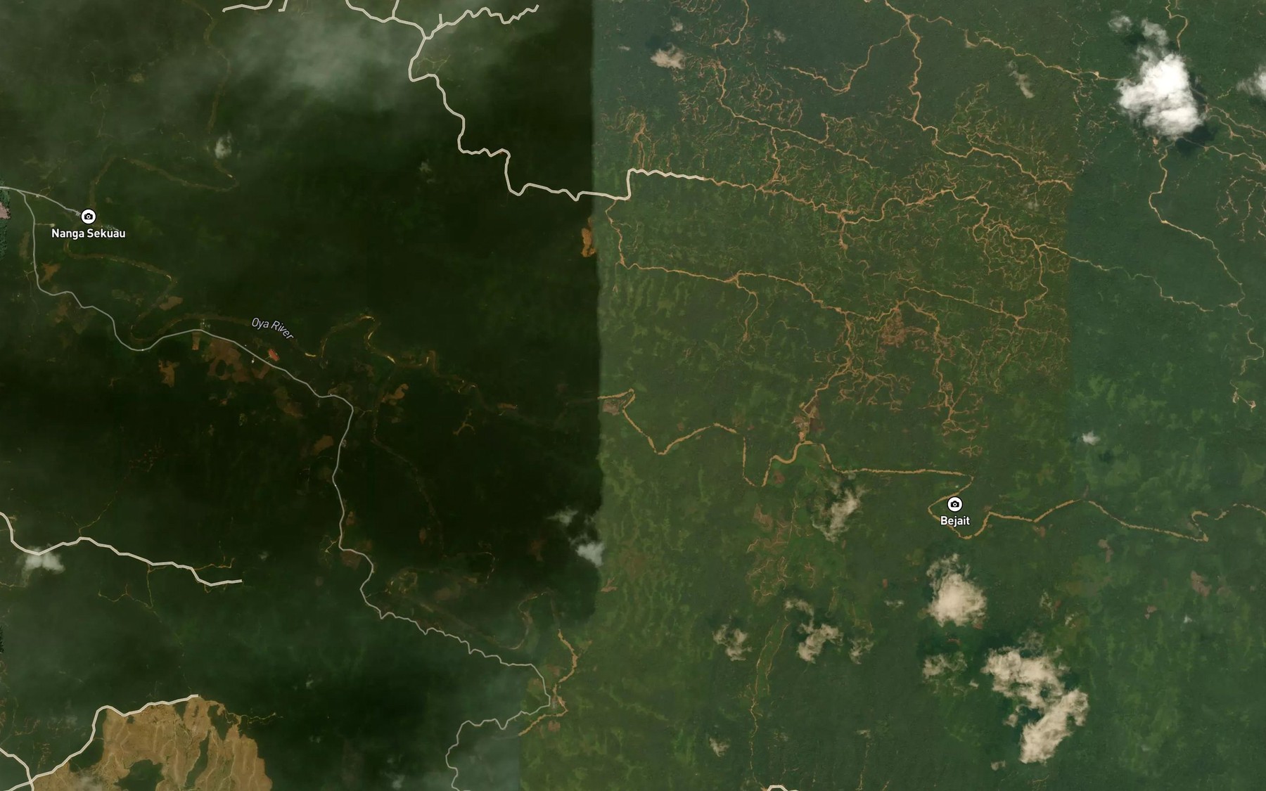 Satellite map of the Sungai Jaong