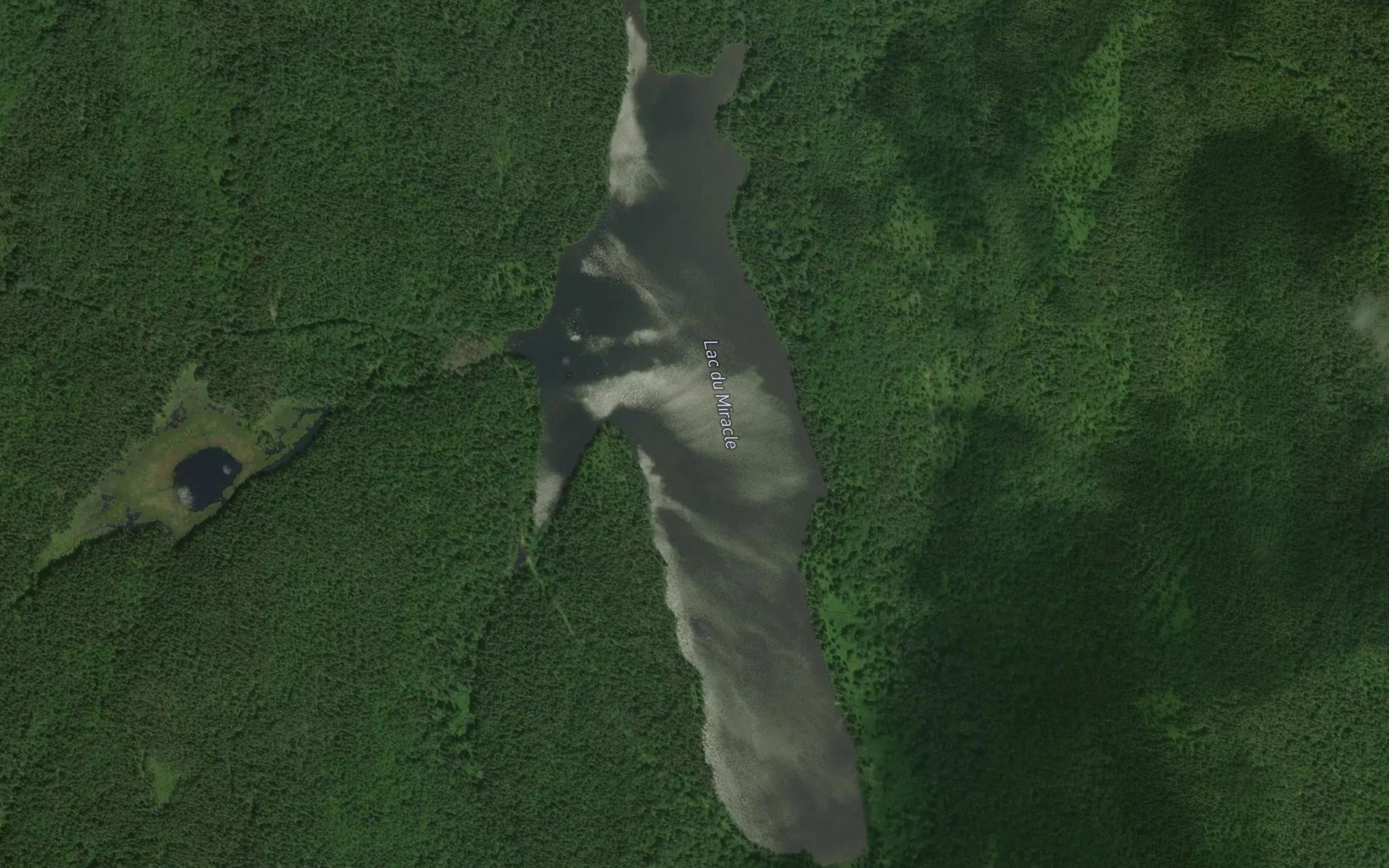 Satellite map of the Lac du Miracle