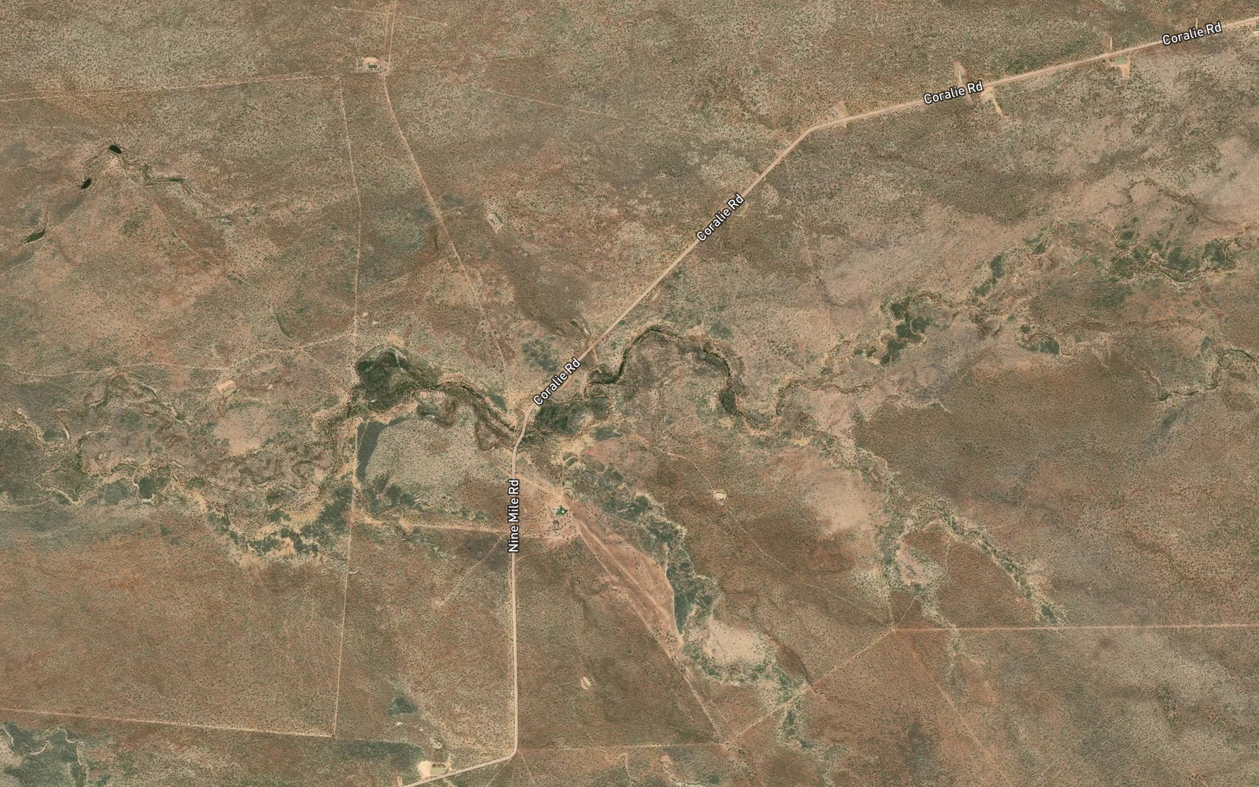 Satellite map of the Grave Creek