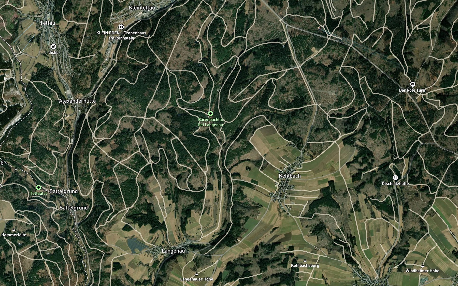 Satellite map of the Kleiner Baerenbach