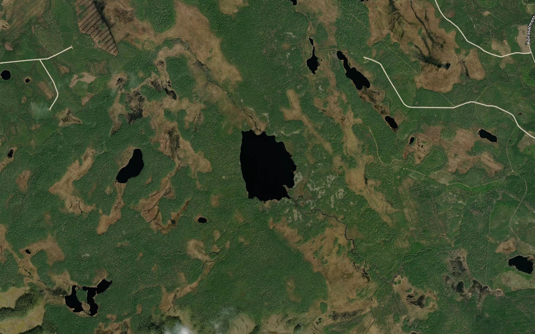 Satellite map of the Kangasjarvi