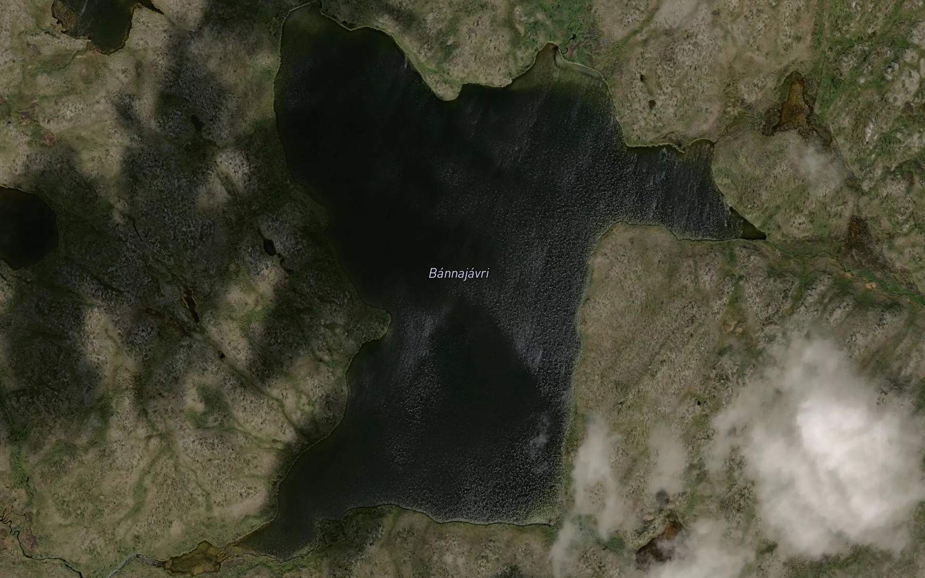 Satellite map of the Bannajavri