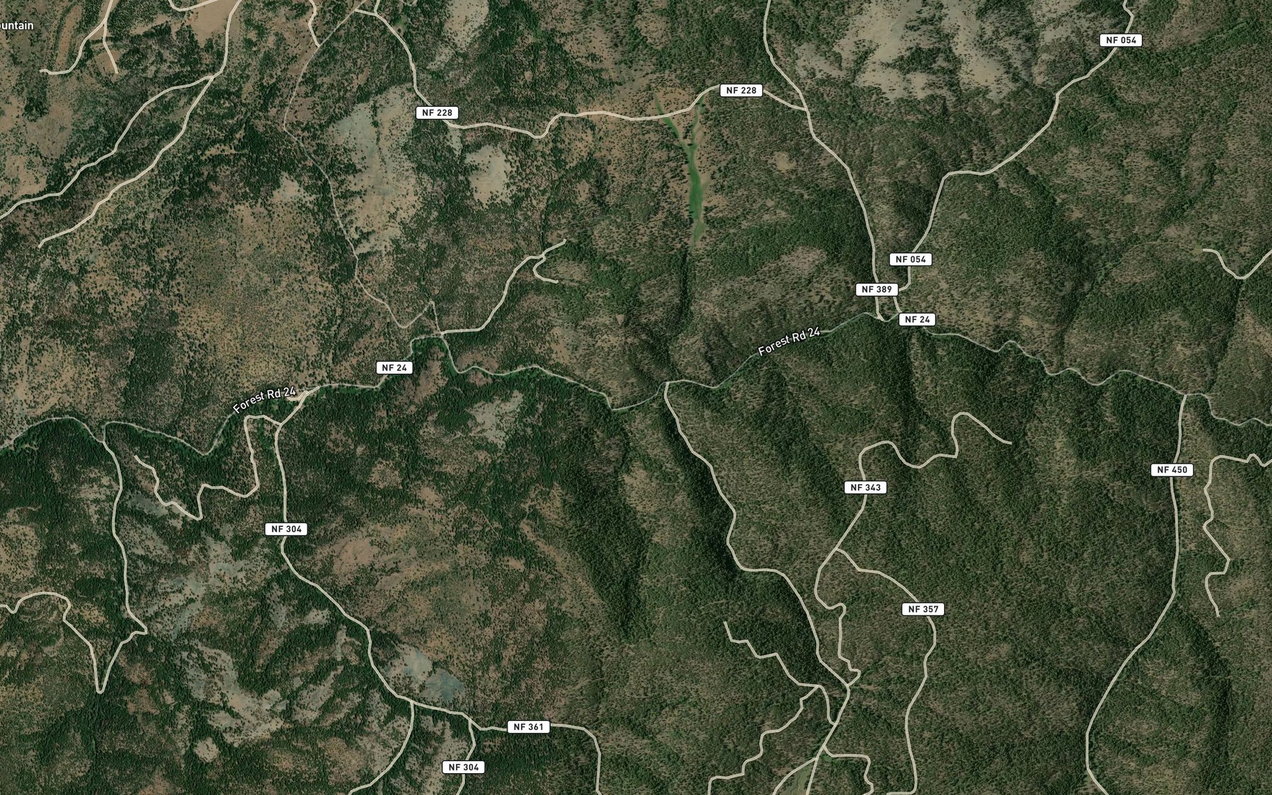 Satellite map of the Vester Creek