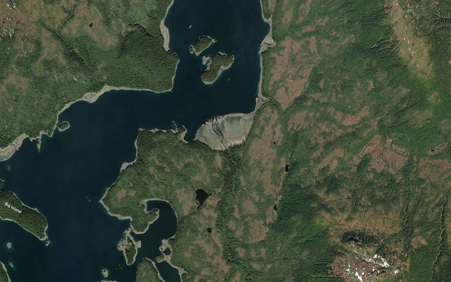 Satellite map of the Range Creek