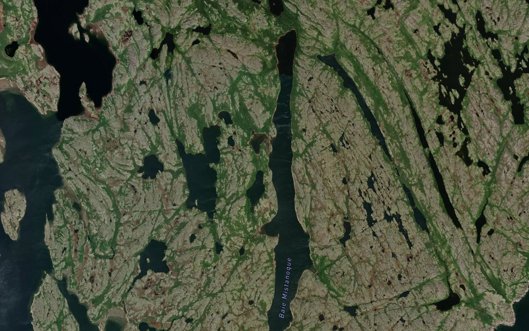 Satellite map of the Baie Mistanoque