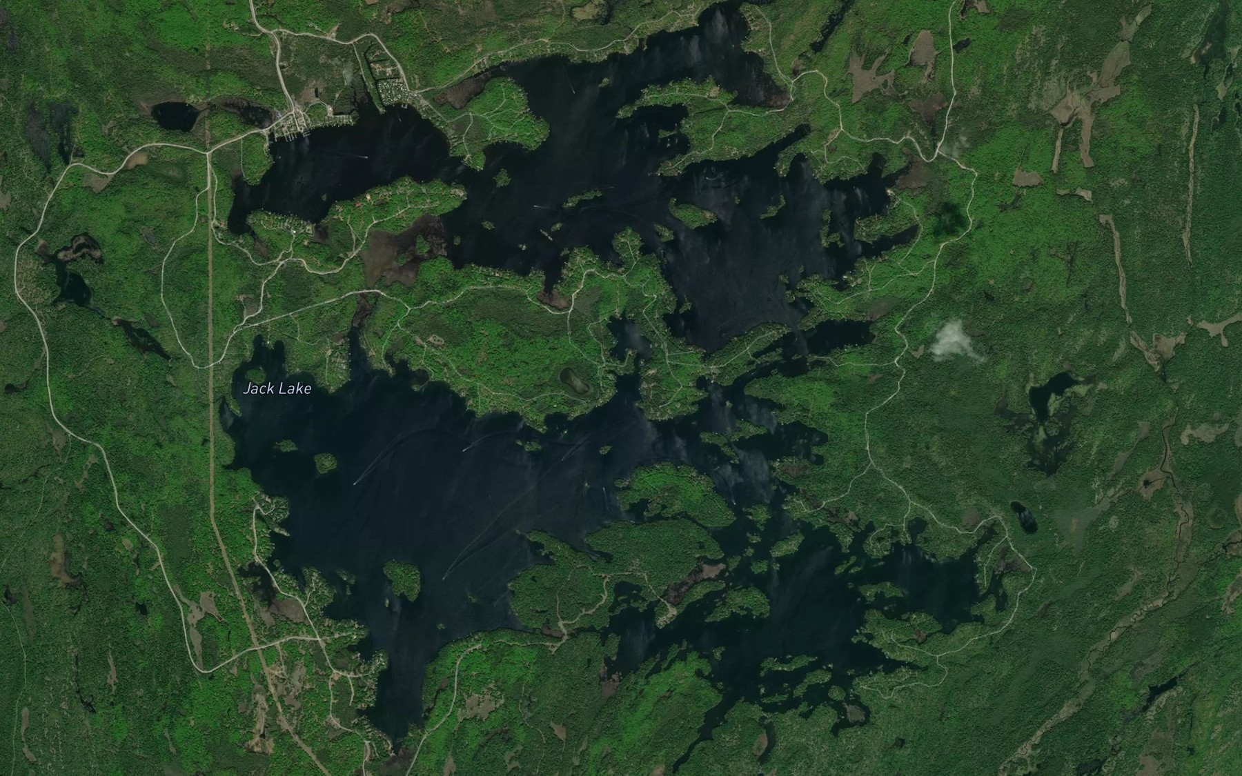 Satellite map of the Callahan Bay
