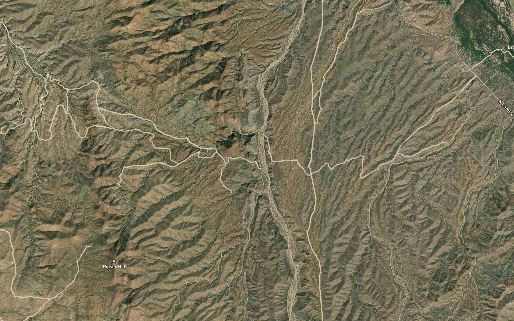 Satellite map of the Hackberry Spring