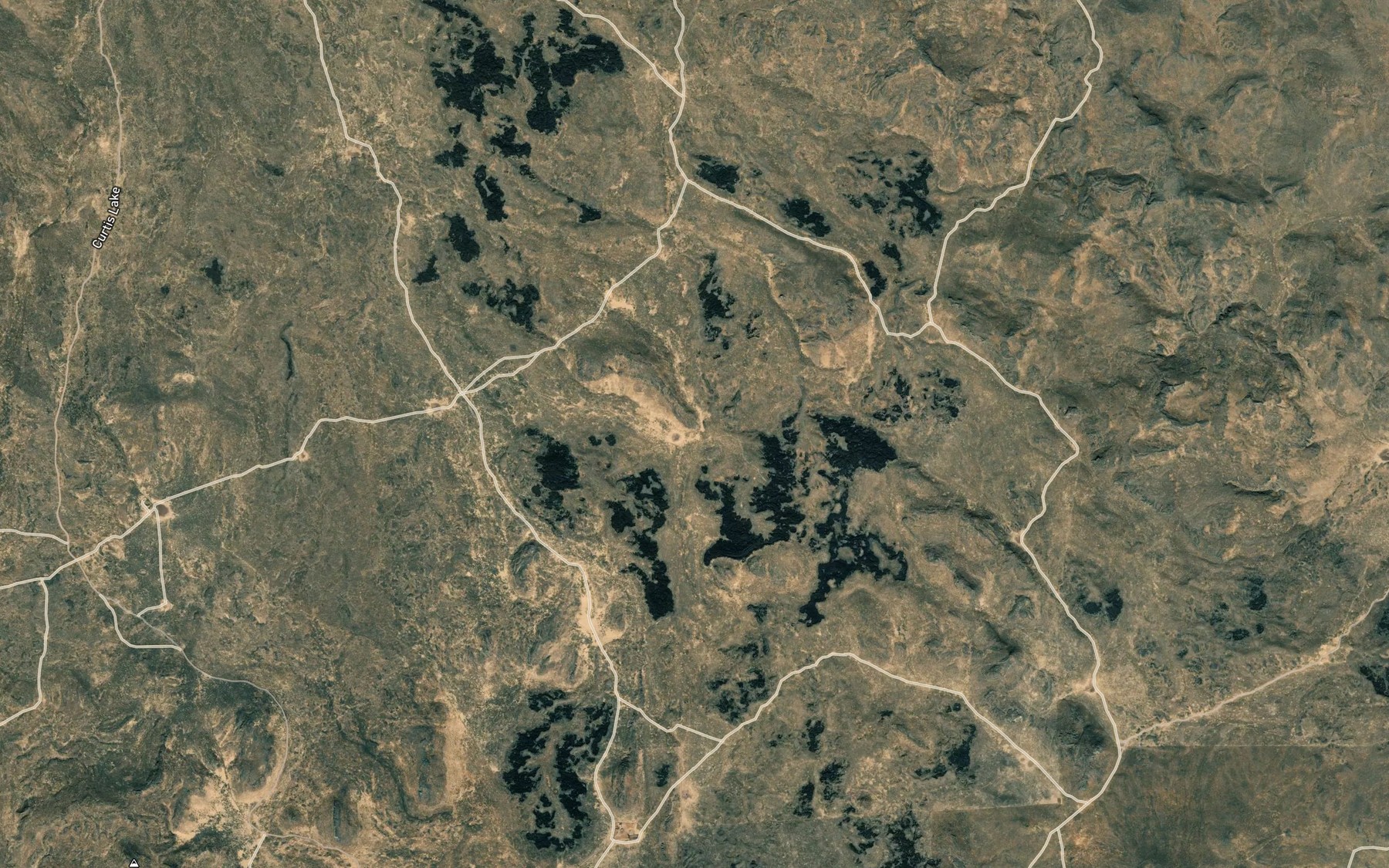 Satellite map of the Landmark Reservoir