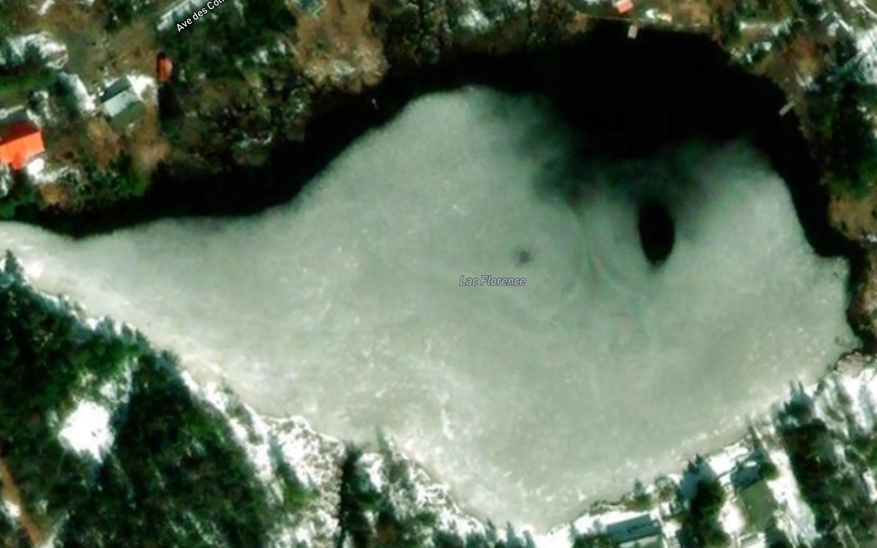 Satellite map of the Lac Florence