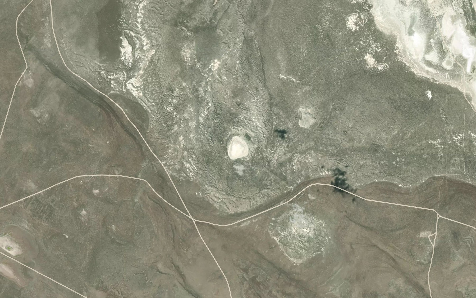 Satellite map of the Nasty Pond