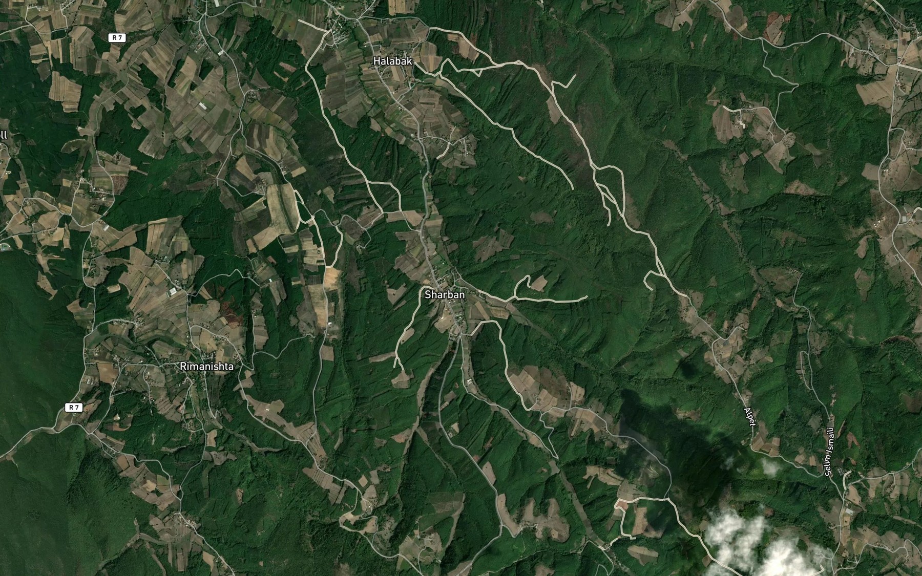 Satellite map of the Kolic