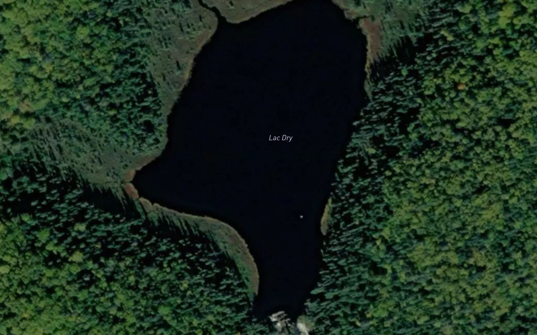 Satellite map of the Lac Dry