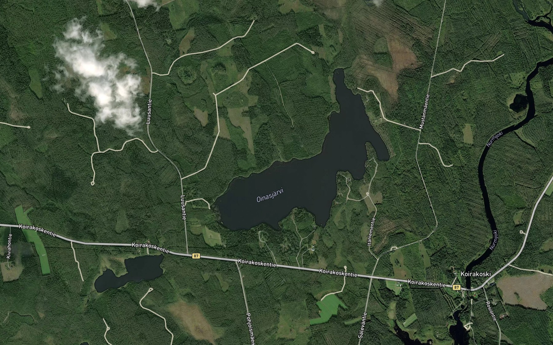 Satellite map of the Oinasjarvi