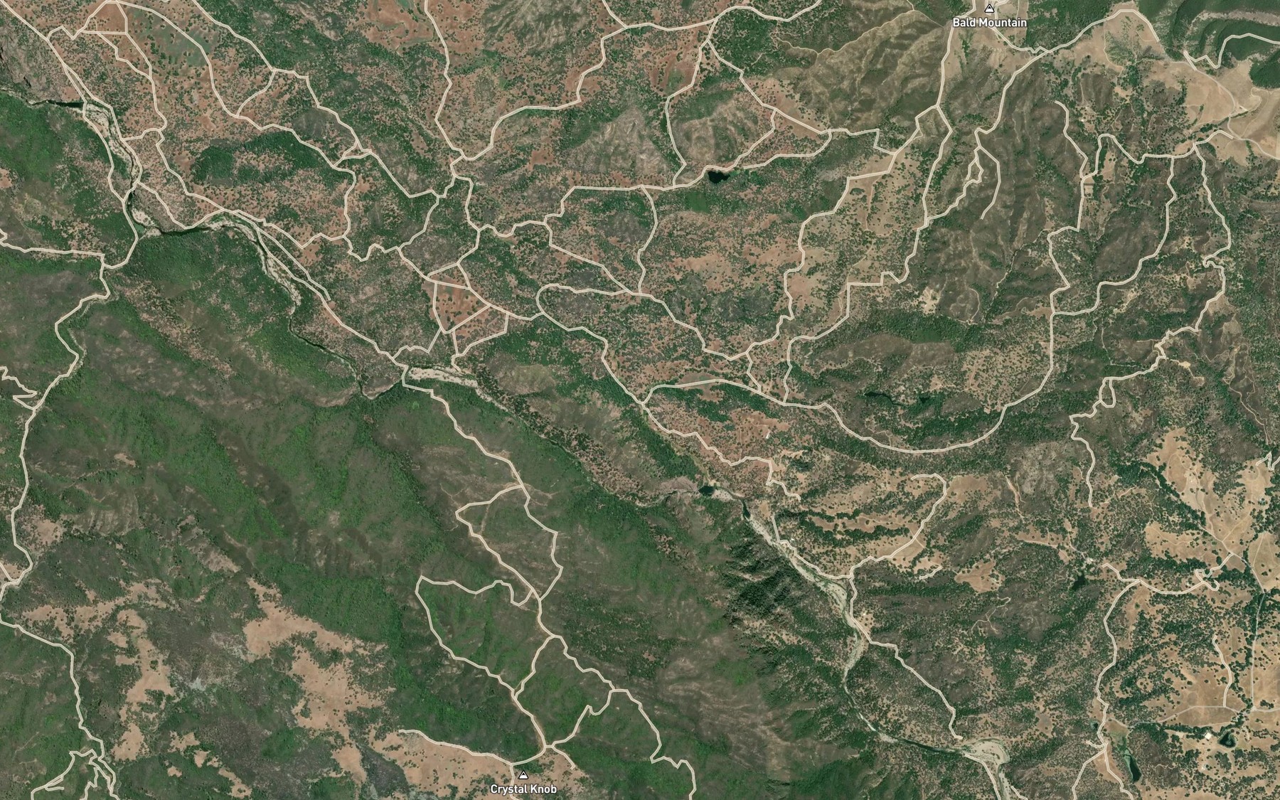 Satellite map of the Waller Creek