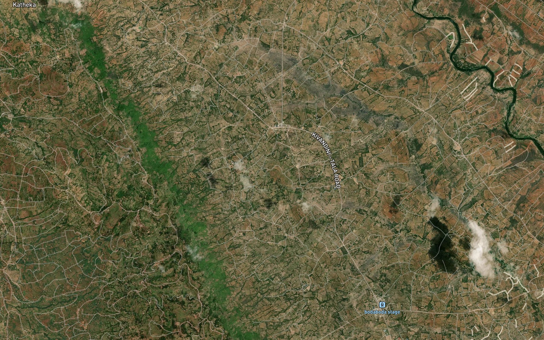 Satellite map of the Itikoni Dam