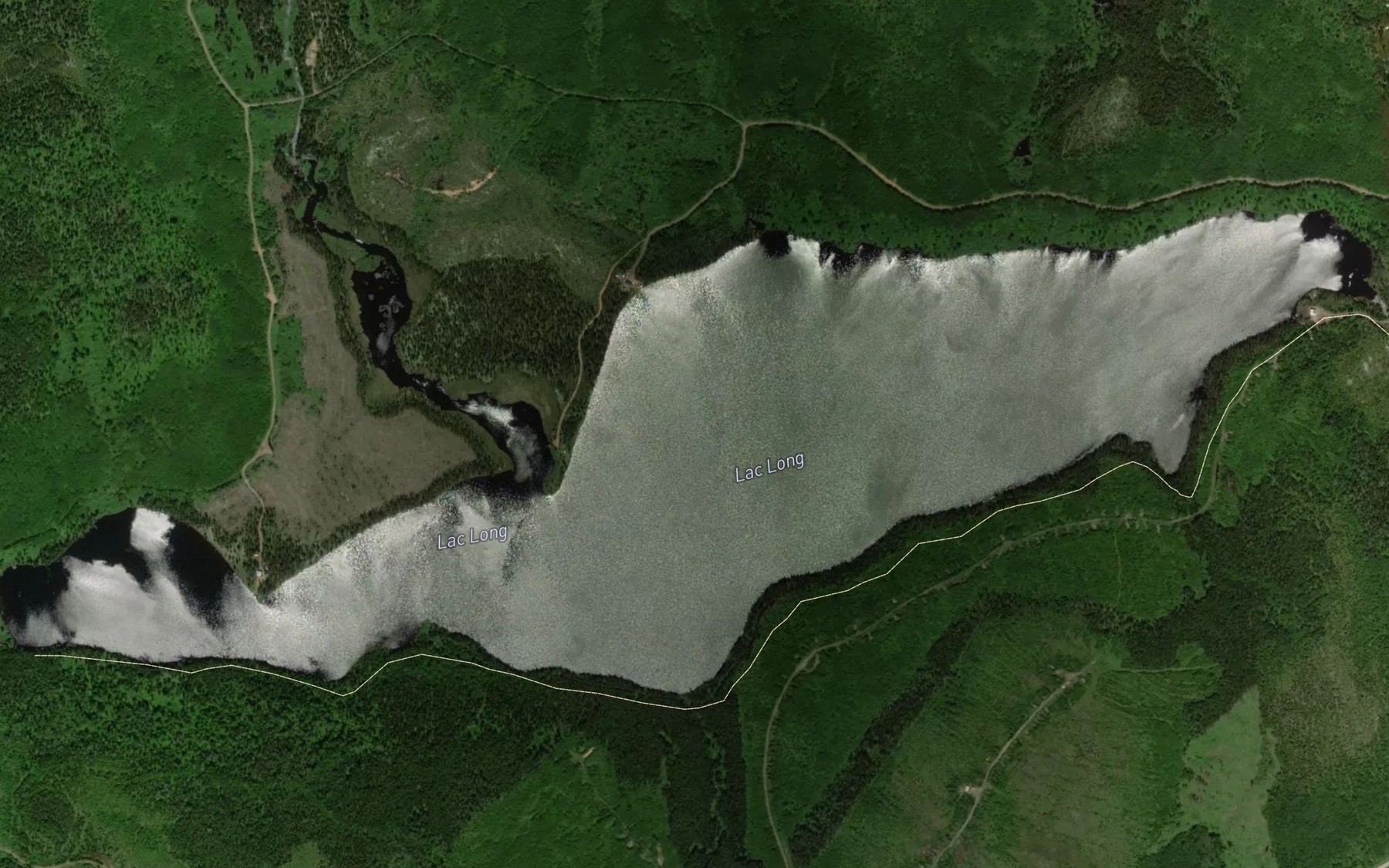 Satellite map of the Lac Long