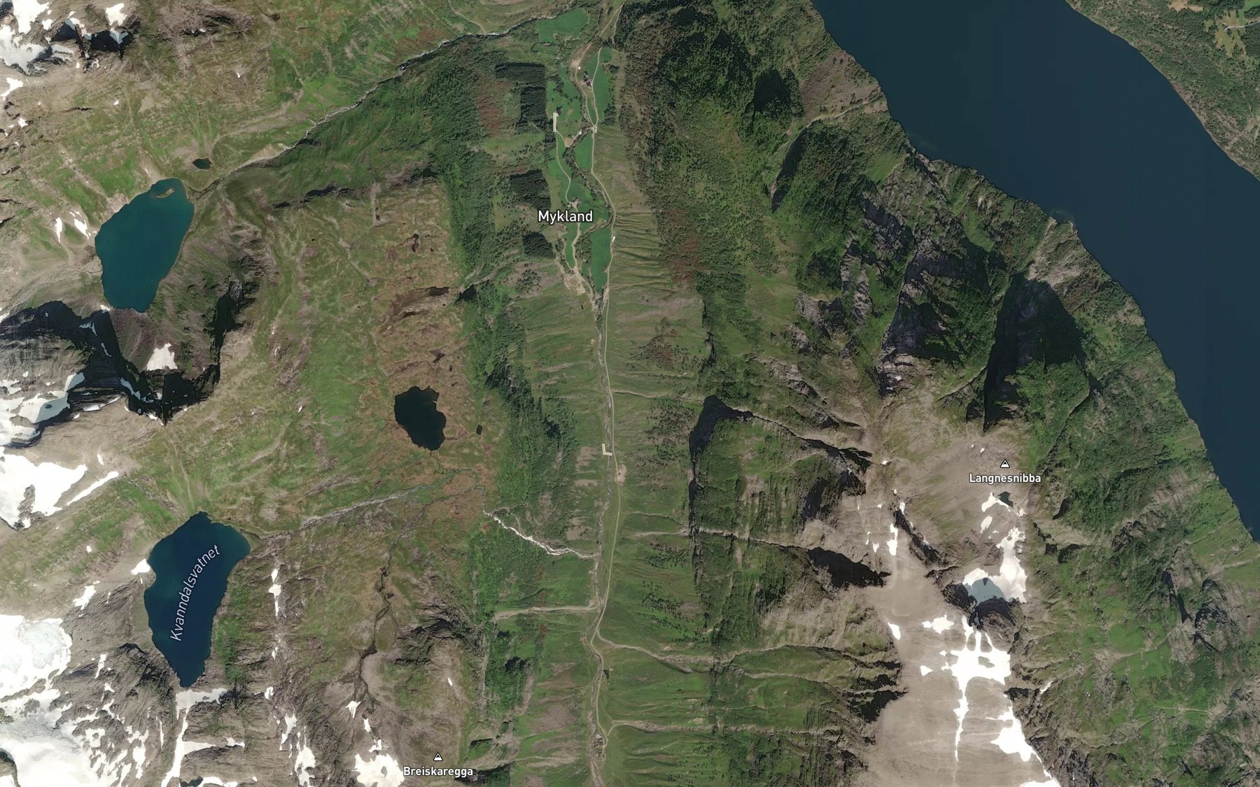 Satellite map of the Benkegrova