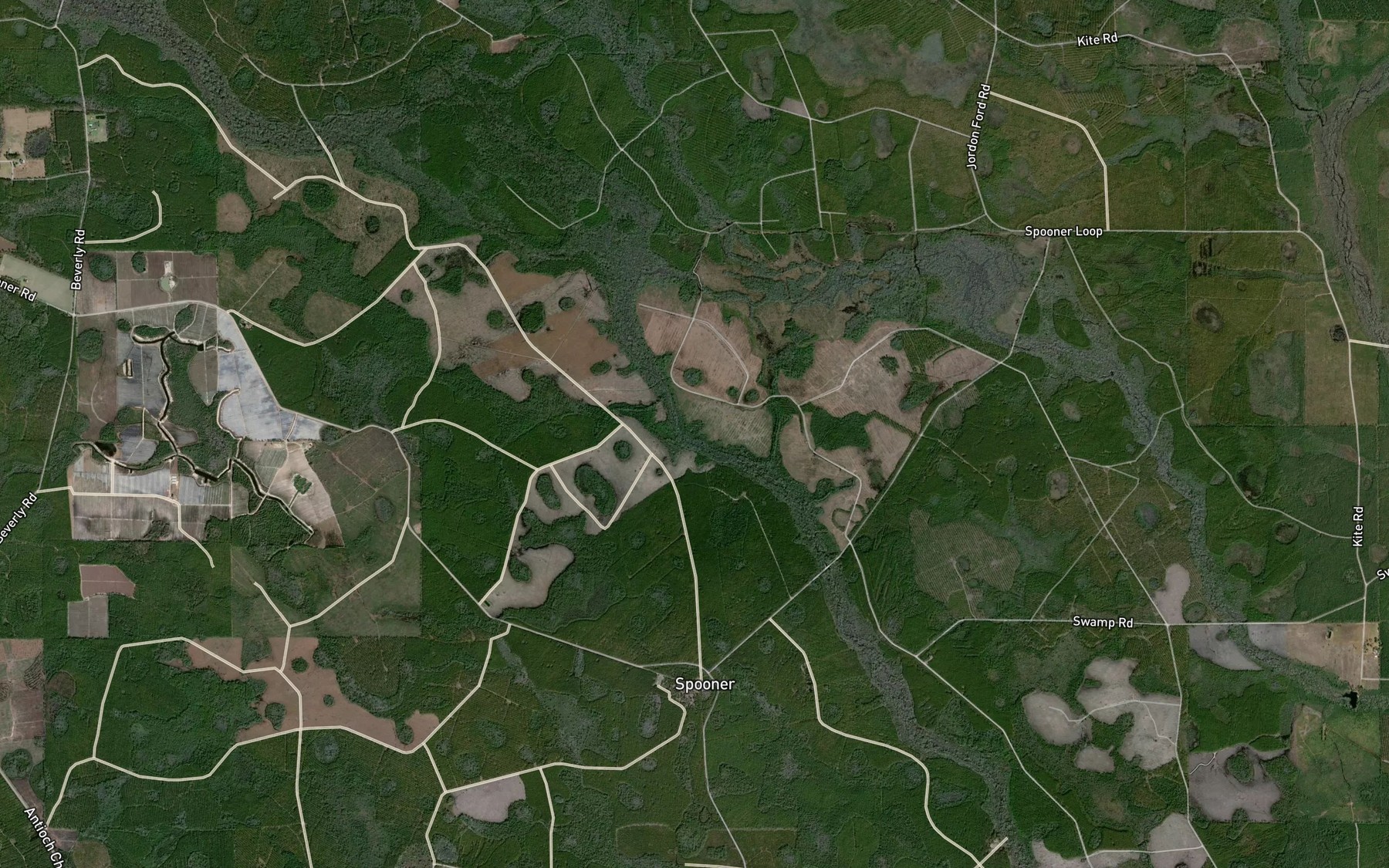 Satellite map of the Rooty Branch