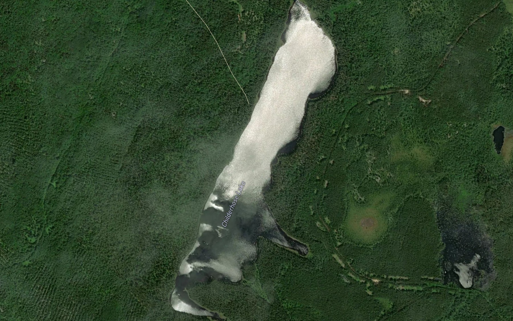 Satellite map of the Childerhose Lake