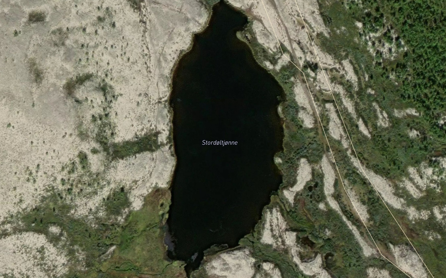 Satellite map of the Stordoltjorni