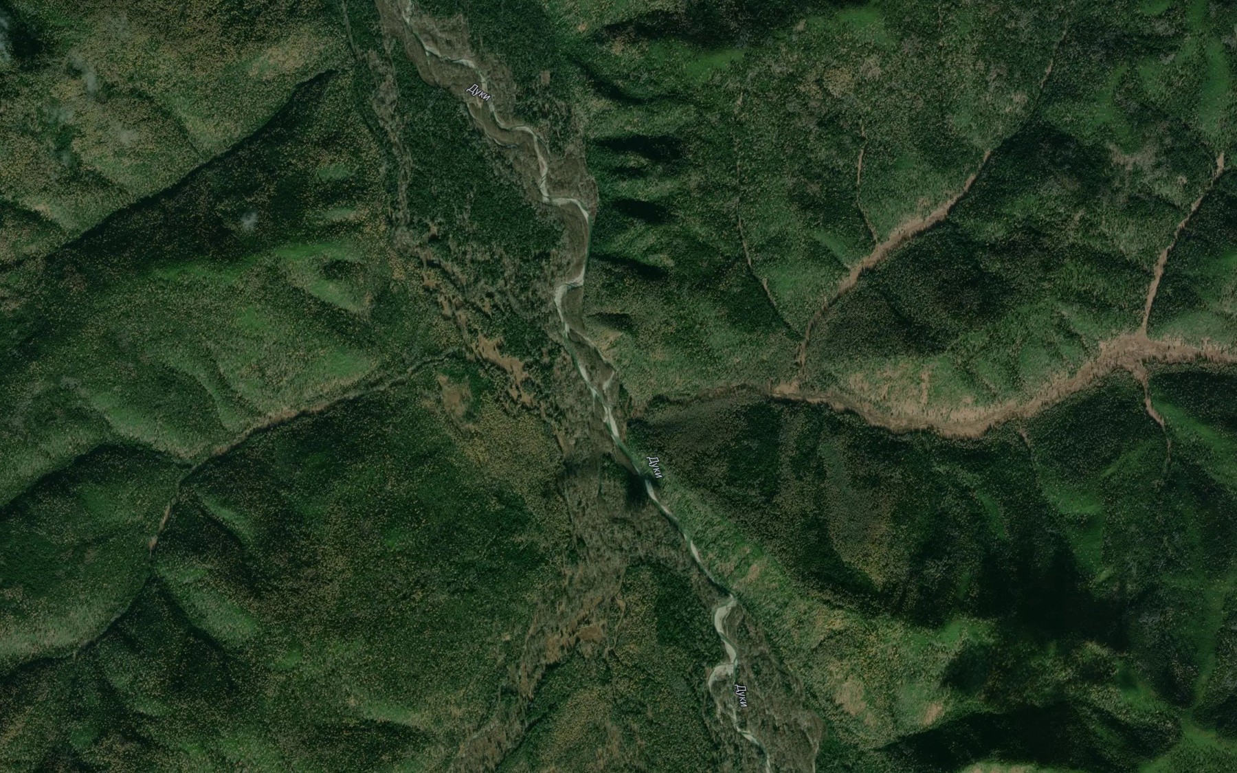 Satellite map of the Chistyy Klyuch