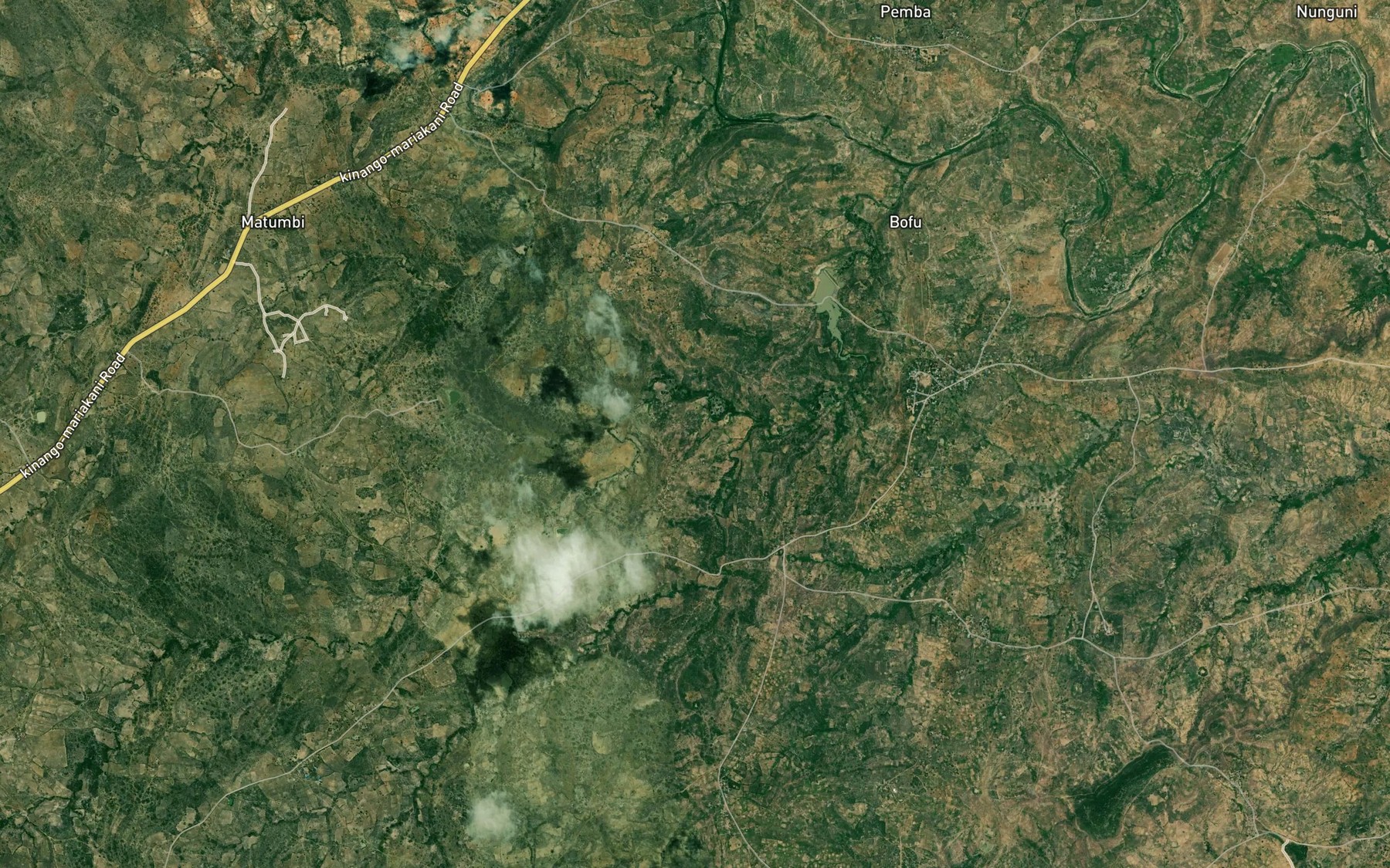 Satellite map of the Kikuyu